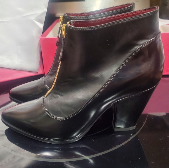 Lella Baldi Ankle Boots, Black Calfskin, Size 36.5, NIB - Picture 6 of 14